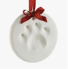 Load image into Gallery viewer, Pet Pawprint Holiday Keepsake Ornament