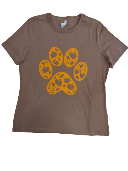 Thanksgiving Dog Paw T-shirt