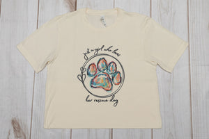 Just a Girl Who Loves Her Rescue Dog T-shirt