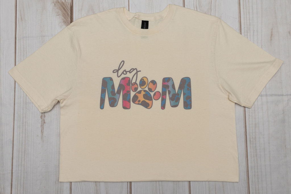 Dog Mom Paw Print T-shirt