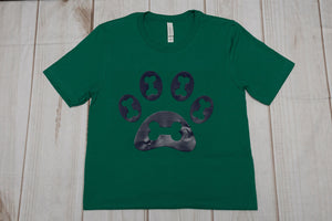 Dog Paw with Bones T-shirt