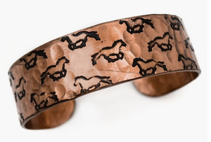 Anju Copper Horse Cuff