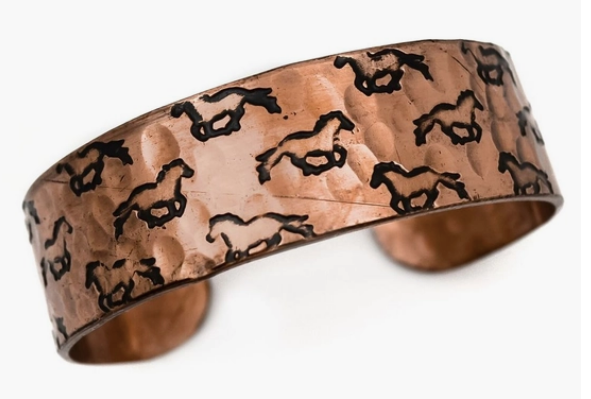 Anju Copper Horse Cuff